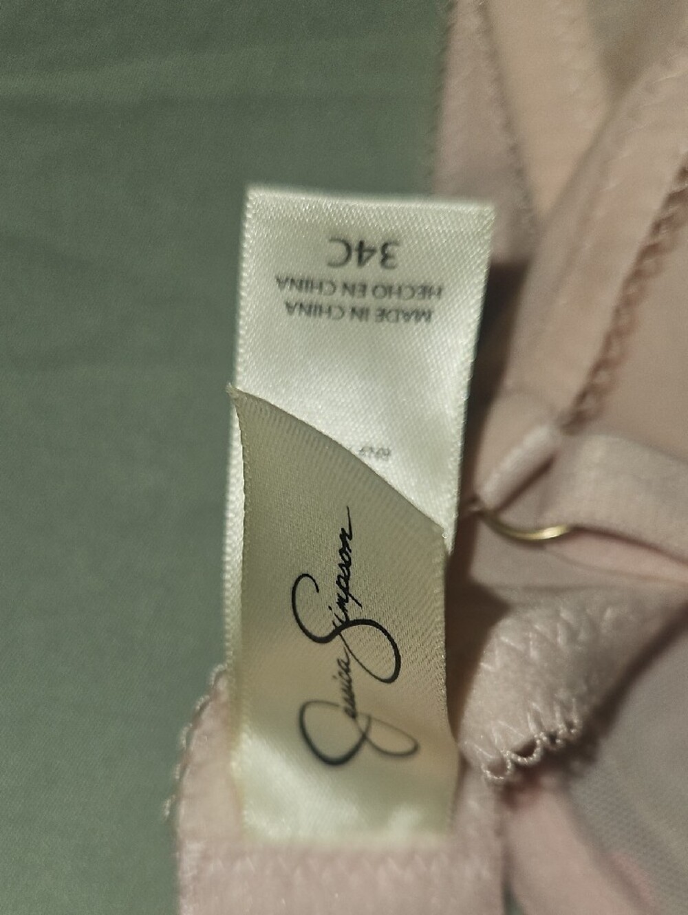 Jessica Simpson Sheer Lace Underwire Bra - Pink Embroidery - Picture 3 of 4